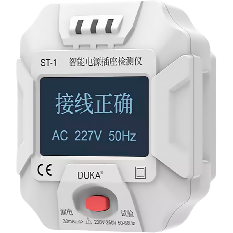 Тестер розеток DUKA Socket Tester ST-1 Белый 