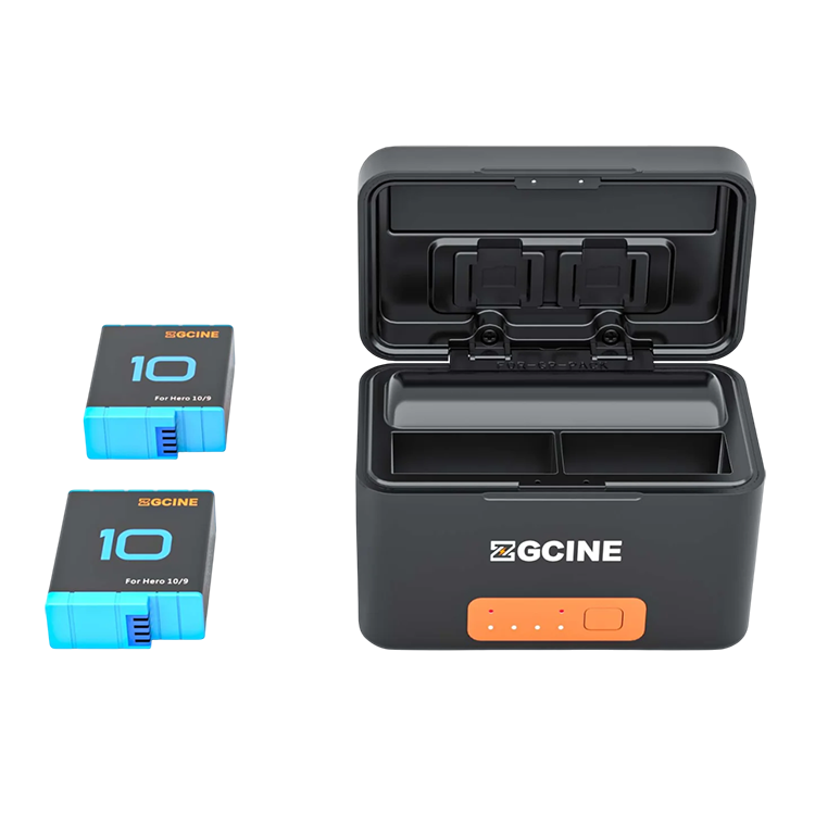 

2 аккумулятора GoPro 901 + зарядный кейс ZGCine PS-G10 MINI Kit 2