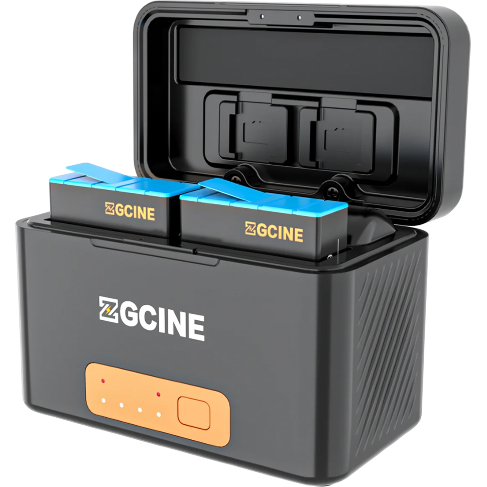 2 аккумулятора GoPro 901 + зарядный кейс ZGCine PS-G10 MINI Kit 2 