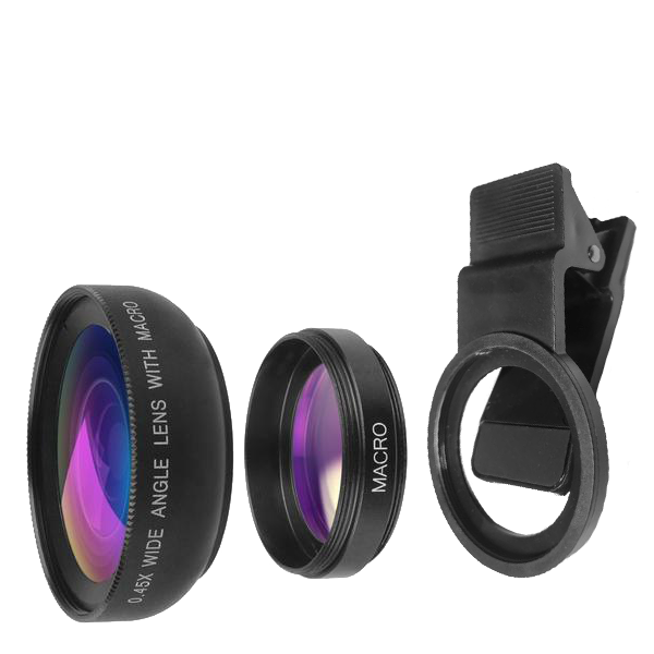 Комплект объективов Apexel 2-in-1 для смартфона (0.45x+12.5x) 