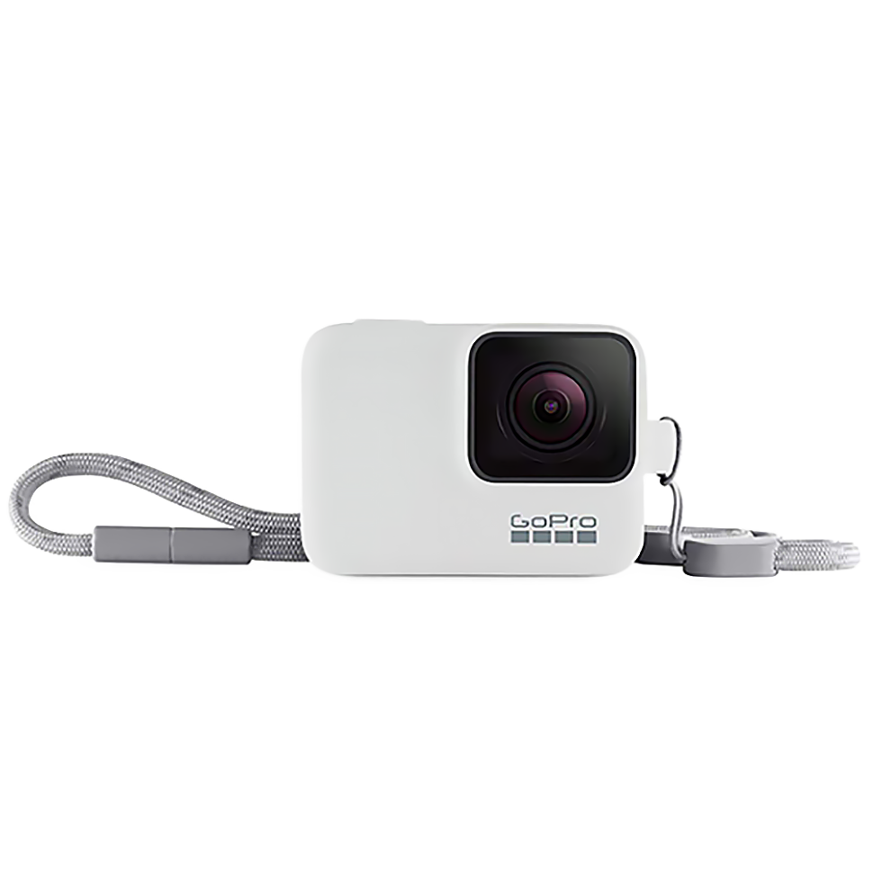 Силиконовый чехол с ремешком GoPro Sleeve + Lanyard Neon для HERO5/6/7 Белый 