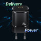 Сетевой адаптер USAMS US-CC124 T36 20W Чёрный - Изображение 206951