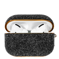 Артикул: 19916. Чехол PQY Crystal Fabric для Apple Airpods Pro Чёрный