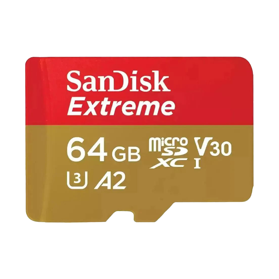 Карта памяти SanDisk Extreme microSDXC 64Gb UHS-I U3 Class 10 