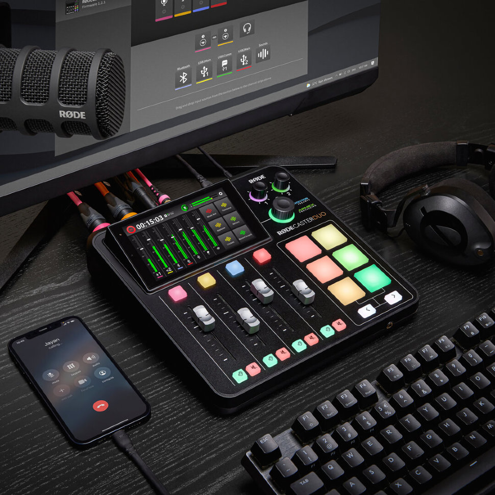 

Портативная аудиостудия RODE RØDECaster Duo N0157