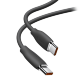 Кабель Baseus Jelly Liquid Type-C 100W 1.2м Чёрный - Изображение 194428