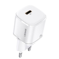 Артикул: 28817. Сетевой адаптер USAMS US-CC124 T36 20W Белый