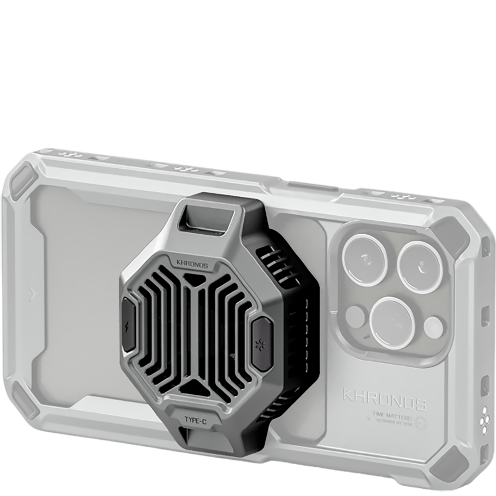 Система охлаждения Tilta Khronos Cooling System для iPhone 15 Pro/15 Pro Max Серая 
