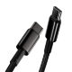Кабель Baseus Tungsten Gold Type-C 100W 1м Чёрный - Изображение 143131