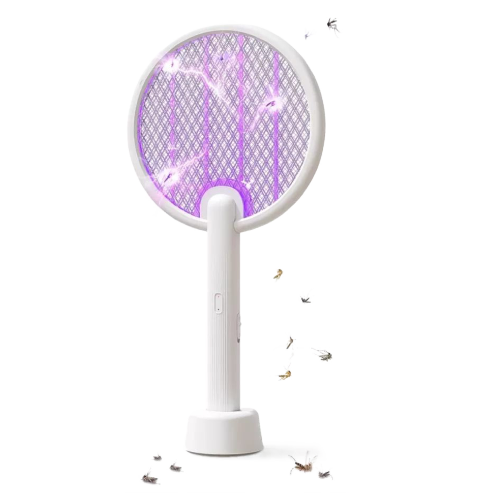 Электрическая мухобойка Qualitell C2 Powerful Electric Mosquito Swatter Белая 