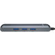 Хаб Baseus mechanical eye Six-in-one (HDMI, USB3.0, Ethernet port) Серый - Изображение 117051
