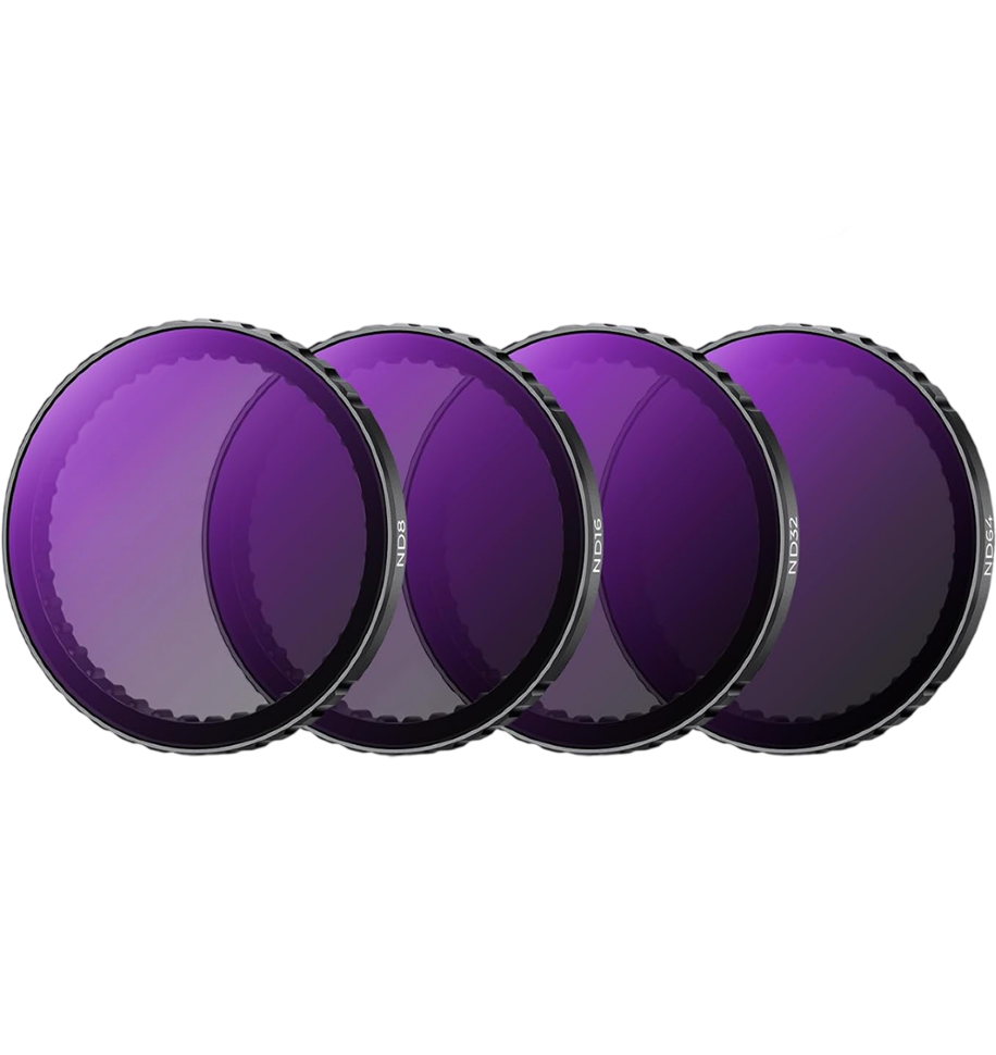 Комплект светофильтров K&amp;F Concept Nano-X Push-in Fit  ND для DJI Osmo Action 3/4/5 Pro (4 шт) 