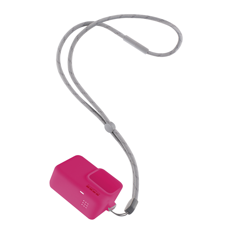 

Силиконовый чехол с ремешком GoPro Sleeve + Lanyard Neon для HERO5/6/7 Неоновый розовый ACSST-011