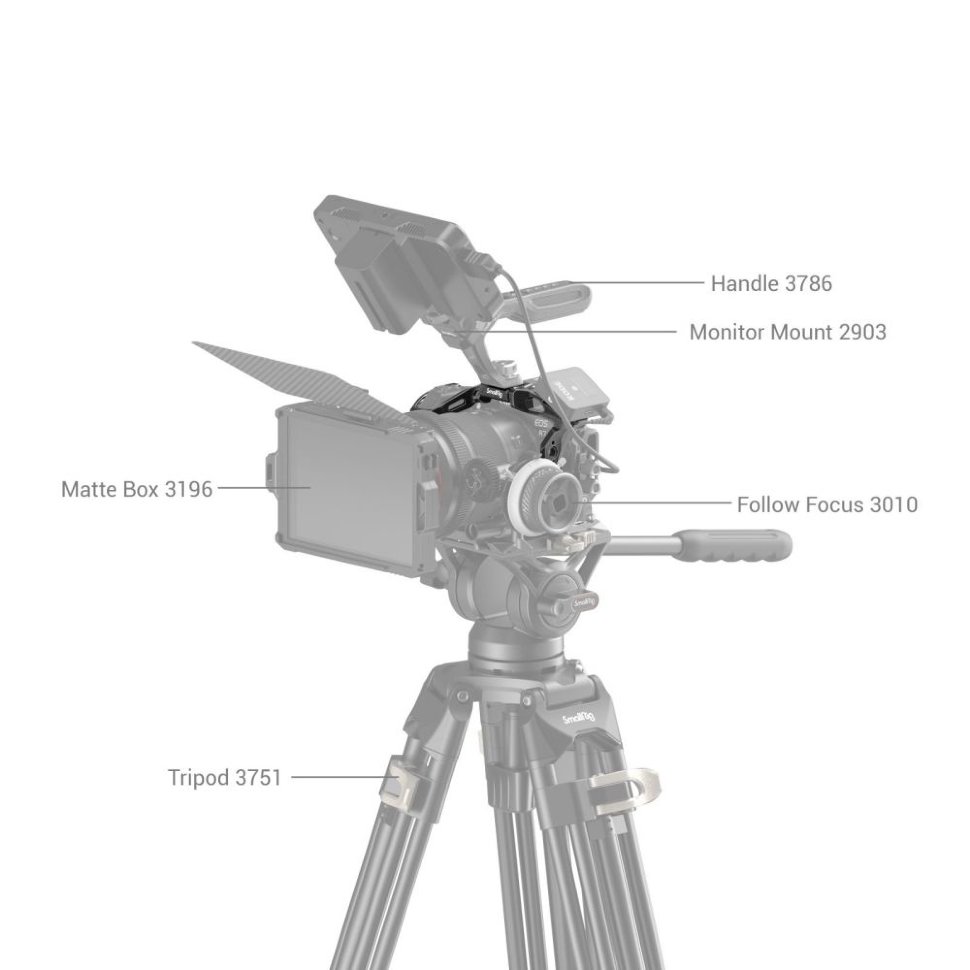 

Клетка SmallRig 4003 “Black Mamba” для Canon EOS R7 4003B