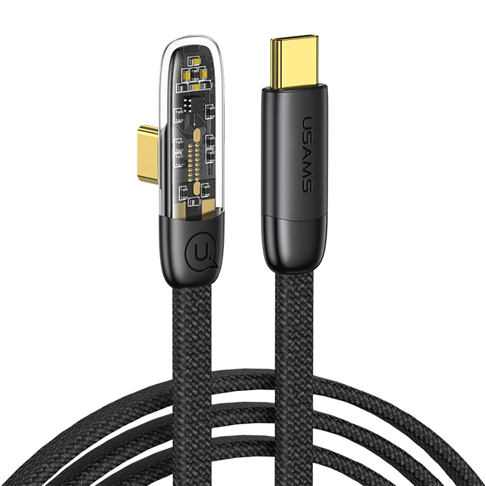Кабель USAMS US-SJ587 Type-C PD 100W 2м Чёрный 