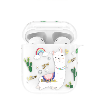 Артикул: 19018. Чехол PQY Adorkable для Apple Airpods Rainbow Alpaca