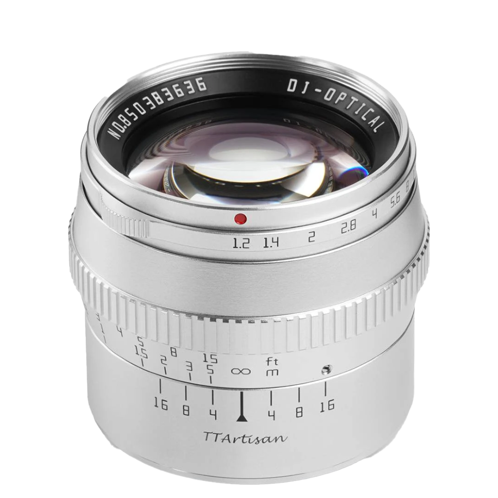 Объектив TTArtisan 50mm F1.2 Micro 4/3 Серебро 