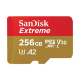 Карта памяти SanDisk Extreme microSDXC 256Gb UHS-I U3 V30 A2 - Изображение 230609
