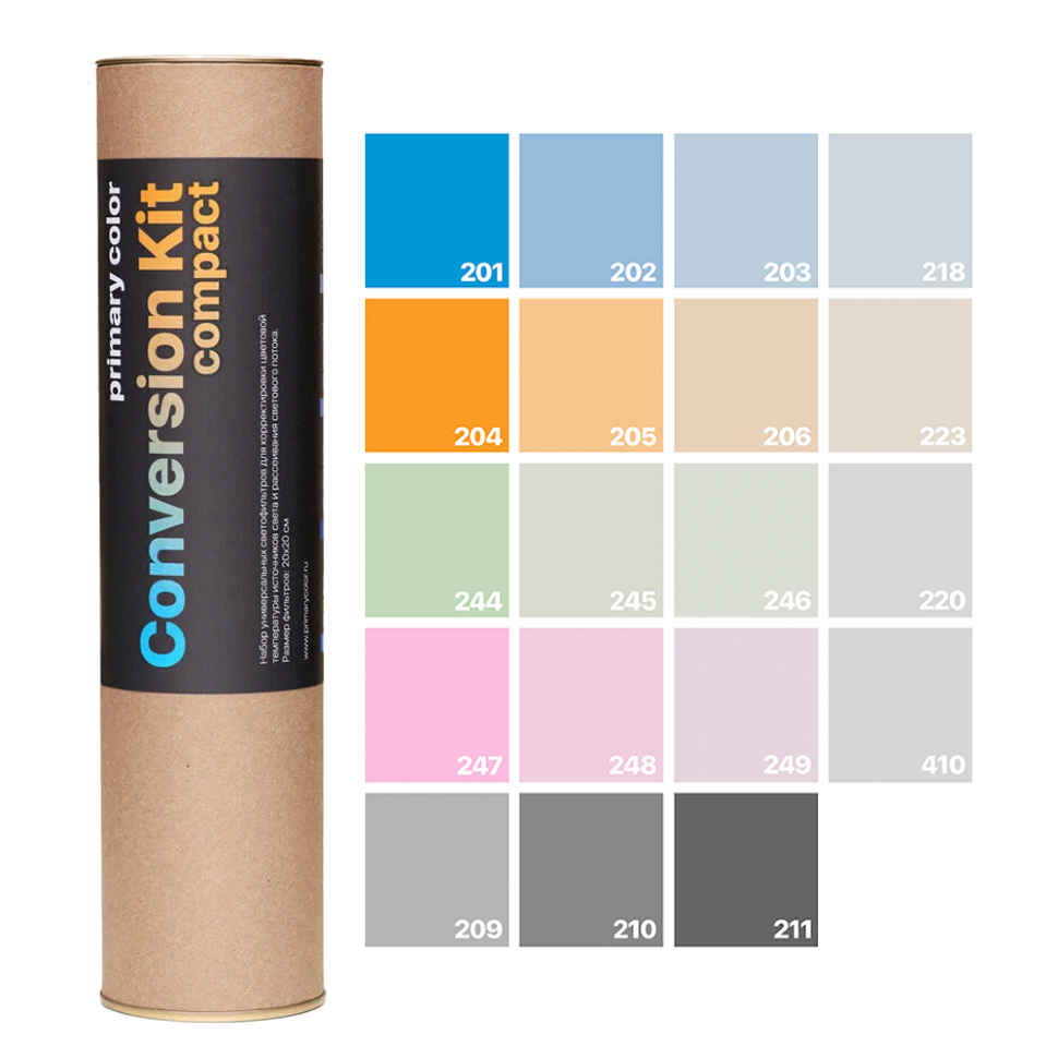 Набор гелевых фильтров Primary Color Conversion Kit Compact (30шт) 