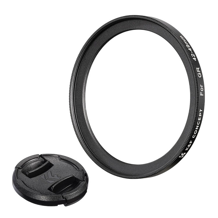 Переходное кольцо K&amp;F Concept Filter Adapter 42-49мм для Ricoh GR II/GR III/GR IIIx + крышка 