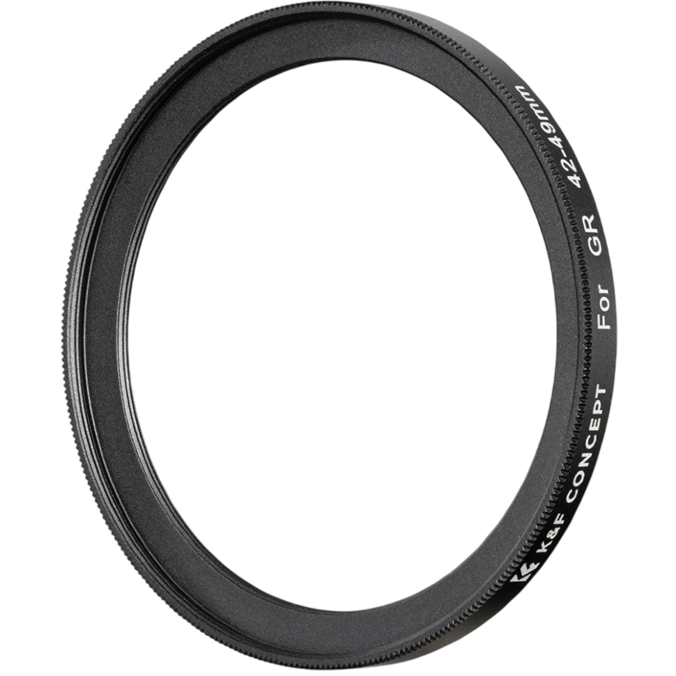 

Переходное кольцо K&F Concept Filter Adapter 42-49мм для Ricoh GR II/GR III/GR IIIx + крышка