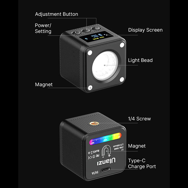 Осветитель Ulanzi L2 RGB 2878