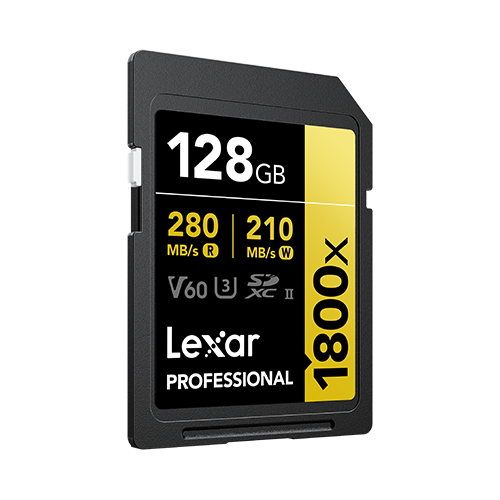 Карта памяти Lexar Professional 1800x SDXC UHS-II 128 Гб