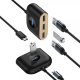 Хаб Baseus Square round 4in1 (Type-C - USB3.0*1+USB2.0*3) 0.17м Чёрный - Изображение 112634