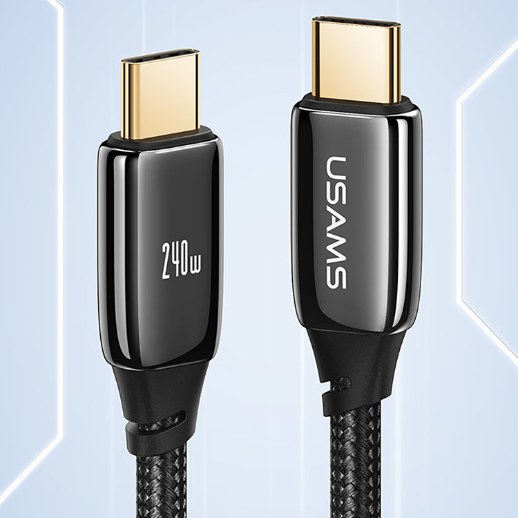 

Кабель USAMS US-SJ580 U82 Type-C 240W 1.2м Чёрный SJ580USB01