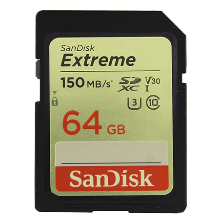 Карта памяти SanDisk Extreme SDXC 64Gb UHS-I U3 V30 