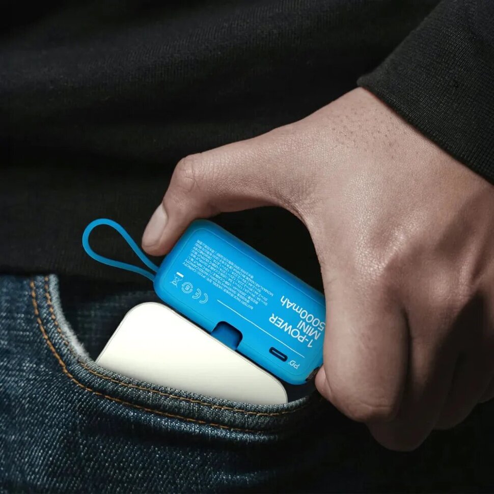 Внешний аккумулятор Momax 1-Power Mini 5000mAh Lightning Белый IP130MFIW