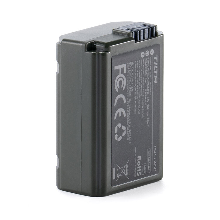 

Аккумулятор Tilta NP-FW50 Type-C 980mAh Зелёный TNP-FW50-GN
