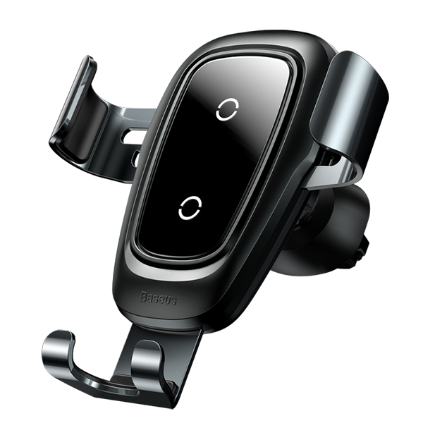Автодержатель с беспроводной зарядкой Baseus Metal Car Mount Черный 