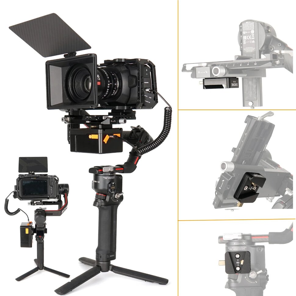 Держатель ZGCine VR-04 для V-mount на DJI RS2RS3 1290₽