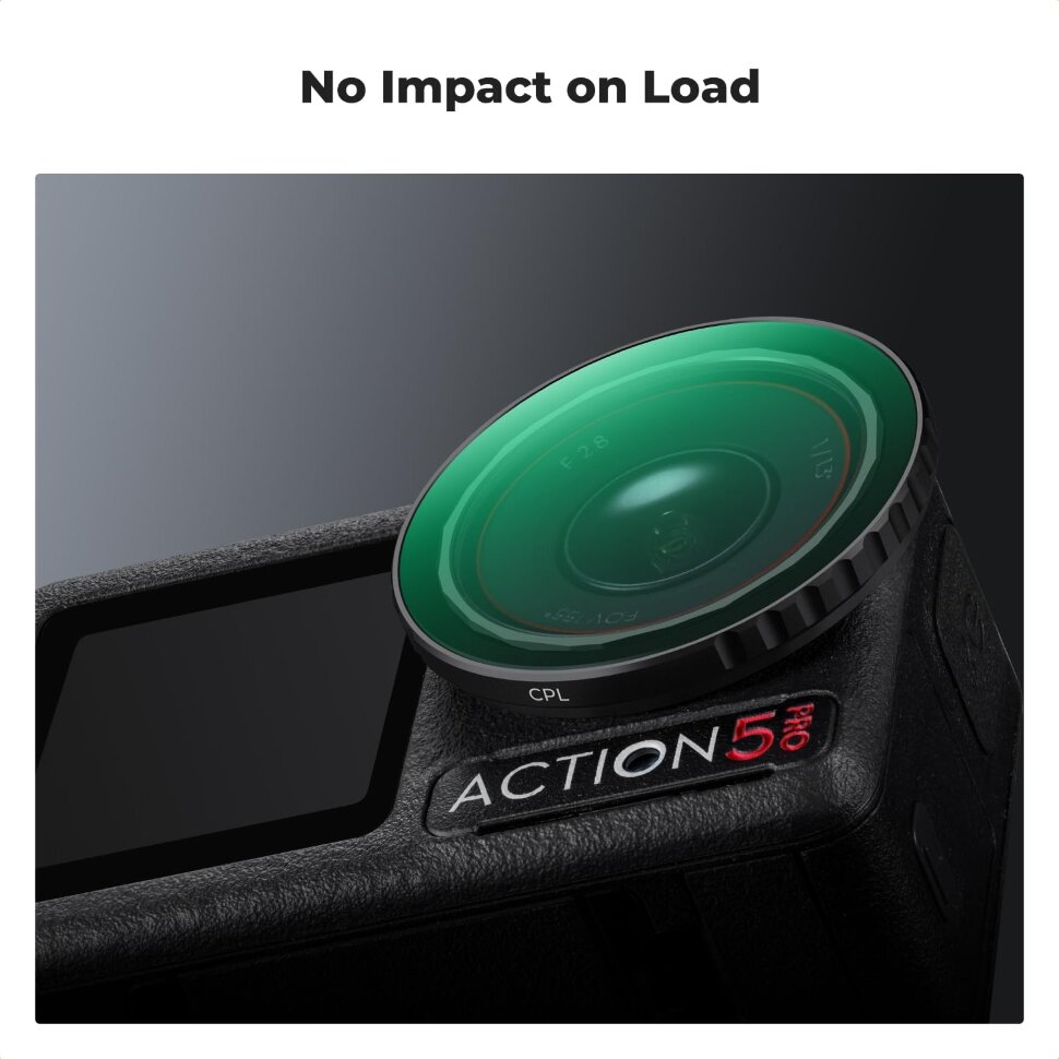 

Светофильтр K&F Concept Nano-X Push-in Fit CPL для DJI Osmo Action 3/4/5 Pro