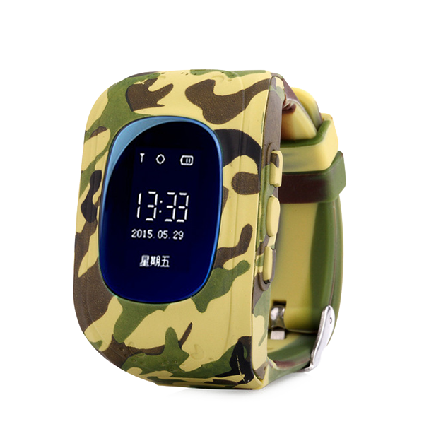 Детские GPS часы трекер Wonlex Q50 Camo Desert 