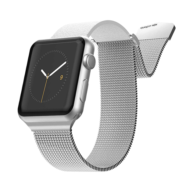 Ремешок X-Doria Hybrid Mesh для Apple Watch 38/40 мм Серебро 