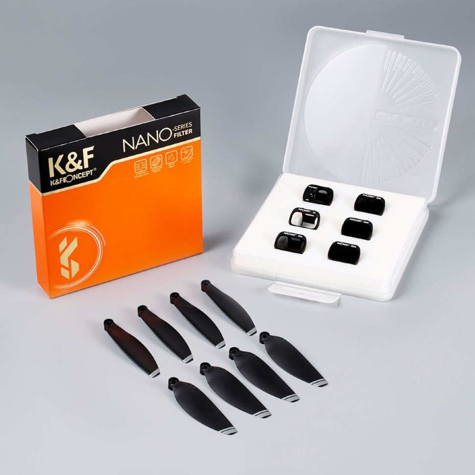 

Комплект светофильтров K&F Concept для DJI Mini/Mini 2/SE (6шт + лопасти) SKU.1865