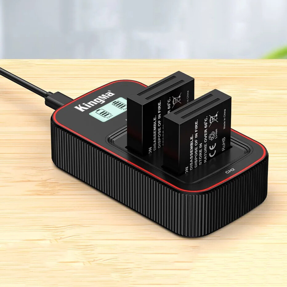 

Зарядное устройство KingMa Dual Battery Charger для DB-120