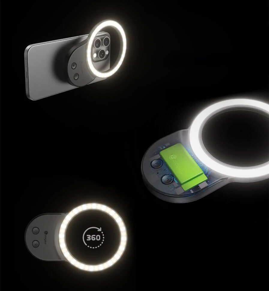 Кольцевой осветитель FotorGear GH06 MagSafe Ring light Чёрный 10378