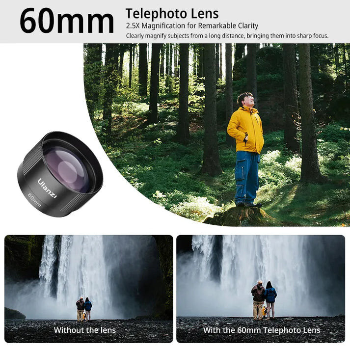 

Объектив Ulanzi CL-006 Telephoto 60мм для смартфона F006