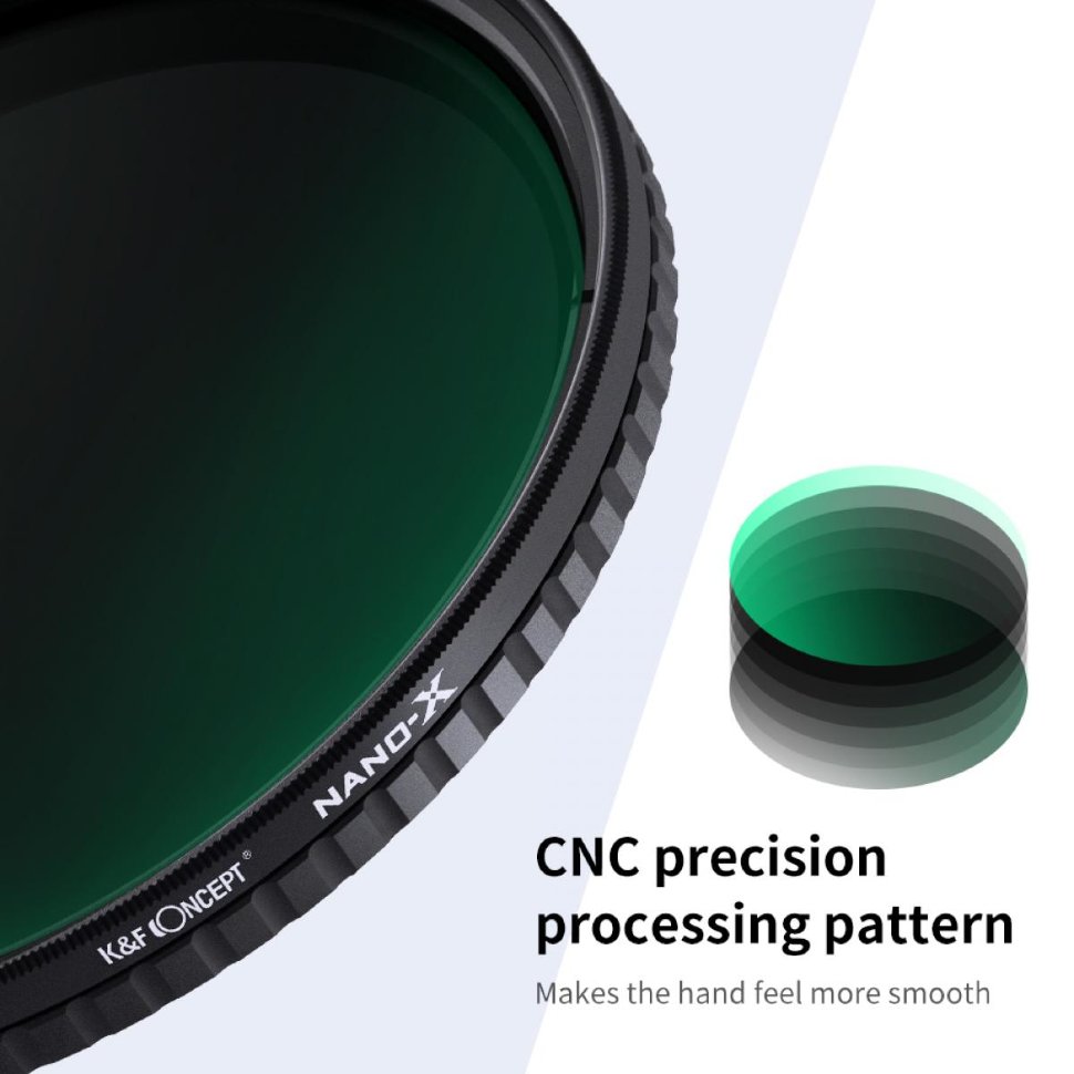 

Светофильтр K&F Concept Nano-X ND32-512 49мм KF01.1467
