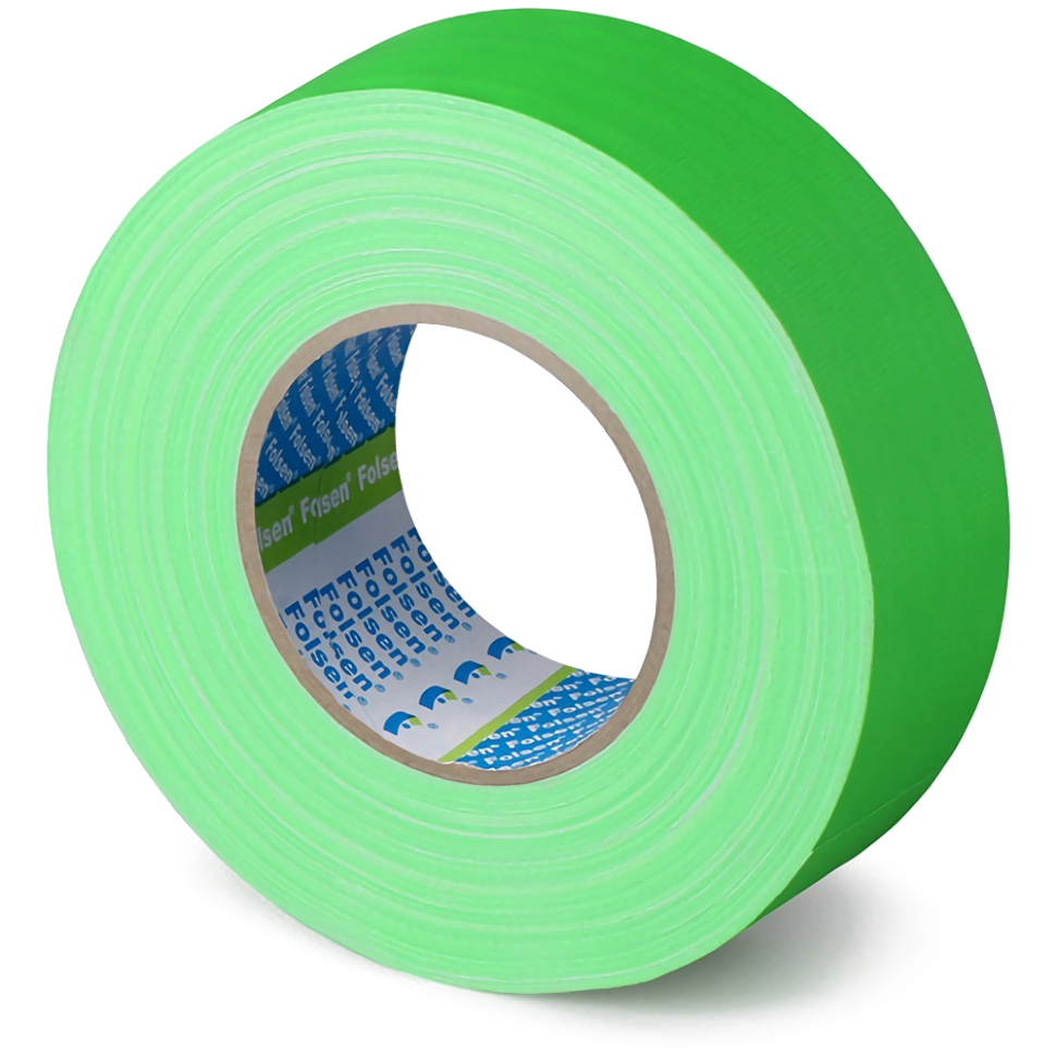 Gaffer tape флуоресцентный Folsen Premium FL 48мм Зелёный 
