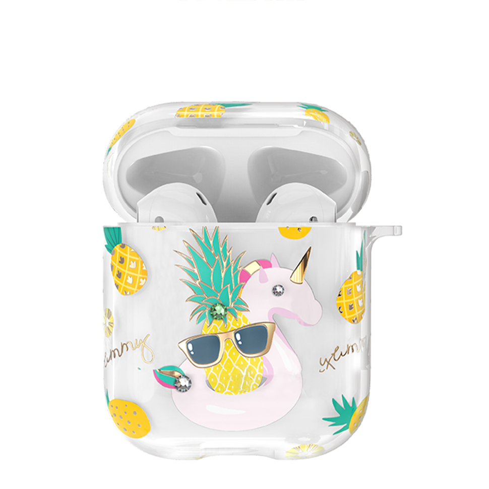 Чехол PQY Fruit для Apple Airpods Pineapple 