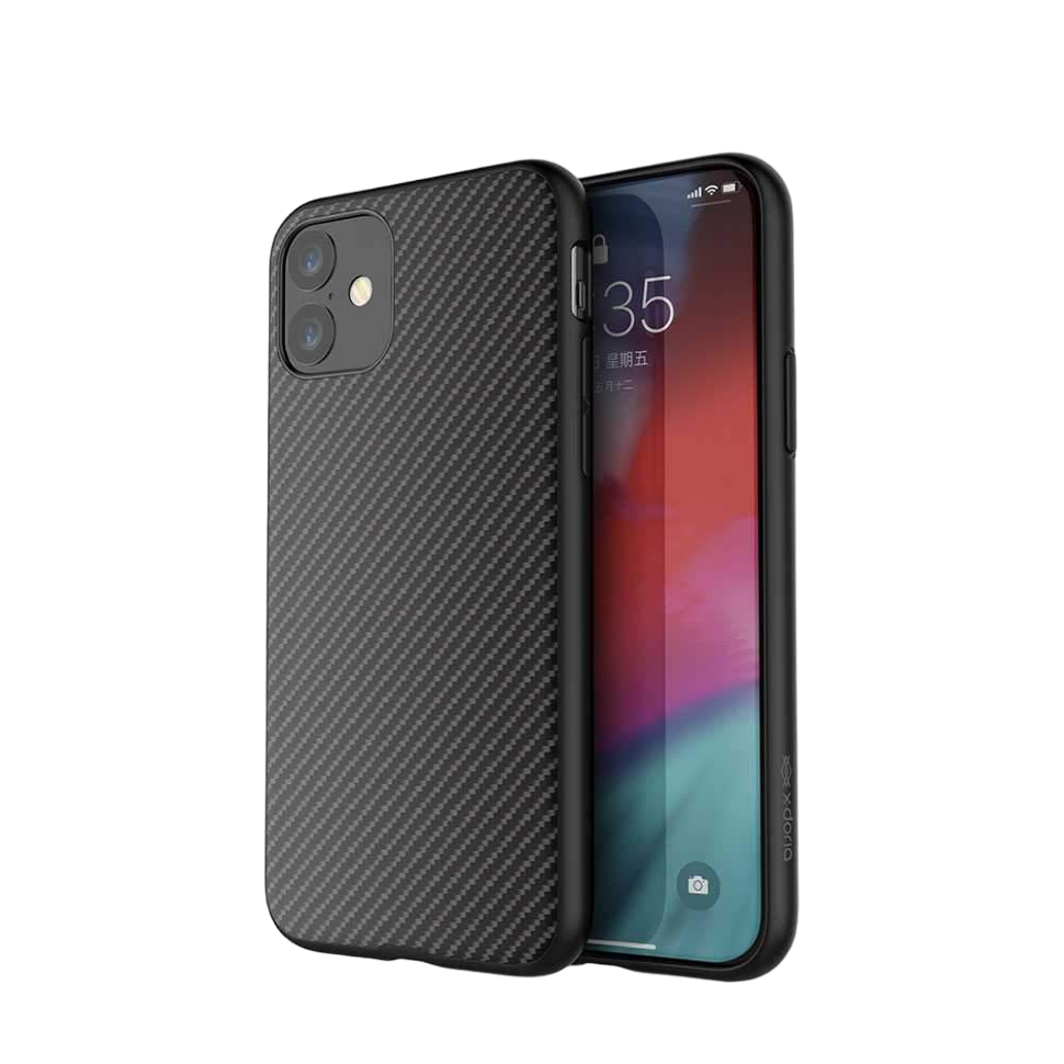 Чехол X-Doria Dash Air для iPhone 11 Чёрный карбон 