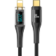 Кабель USAMS US-SJ589 Shadow Type-C - Lightning PD 20W 2м Чёрный - Изображение 207458