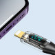Кабель USAMS US-SJ589 Shadow Type-C - Lightning PD 20W 2м Чёрный - Изображение 207464