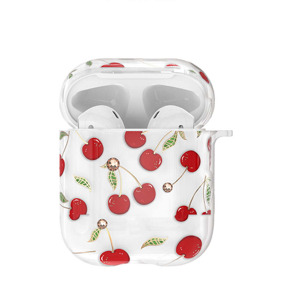 Чехол PQY Fruit для Apple Airpods Cherry 