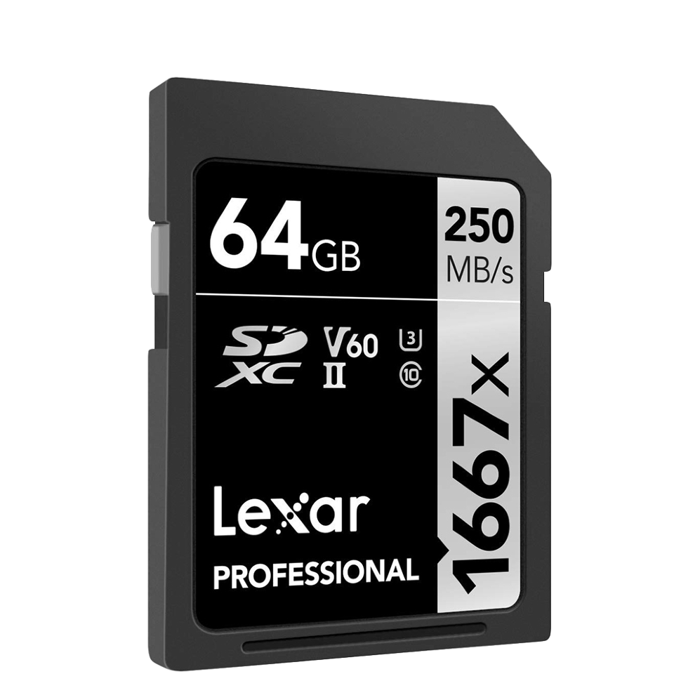 Карта памяти Lexar SDXC 64Gb V60 UHS-I U3 