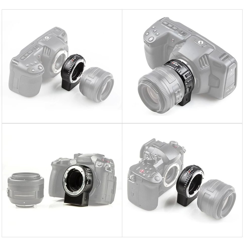 Адаптер Viltrox NF-M1 для объектива F-mount на байонет Micro 43